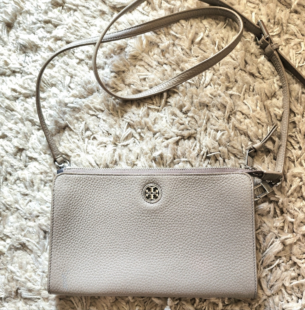 Tory Burch Light Gray Crossbody Bag